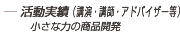 活動実績（講演・講師等）